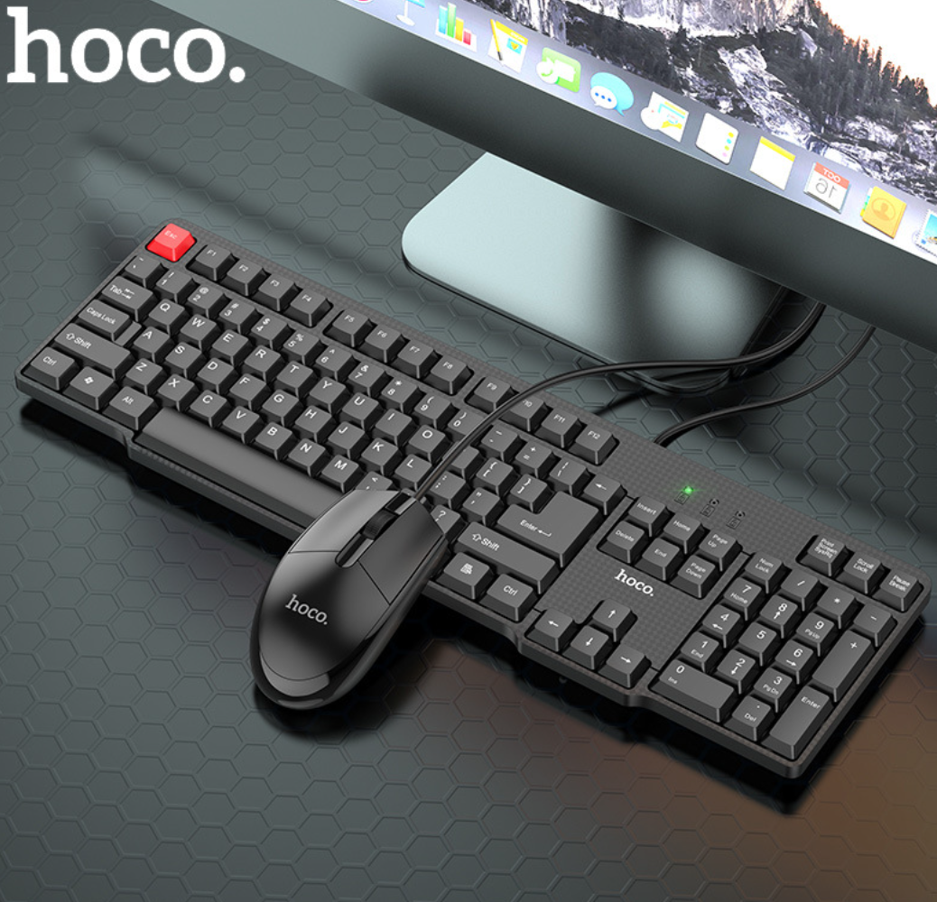 Комплект клавіатура та миша для комп'ютера Hoco GM16 0201 Топ!
