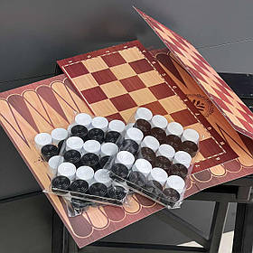 Гра настільна "2 в 1 Шашки і Нарди", Игра настольная "2 в 1 Шашки и Нарды"