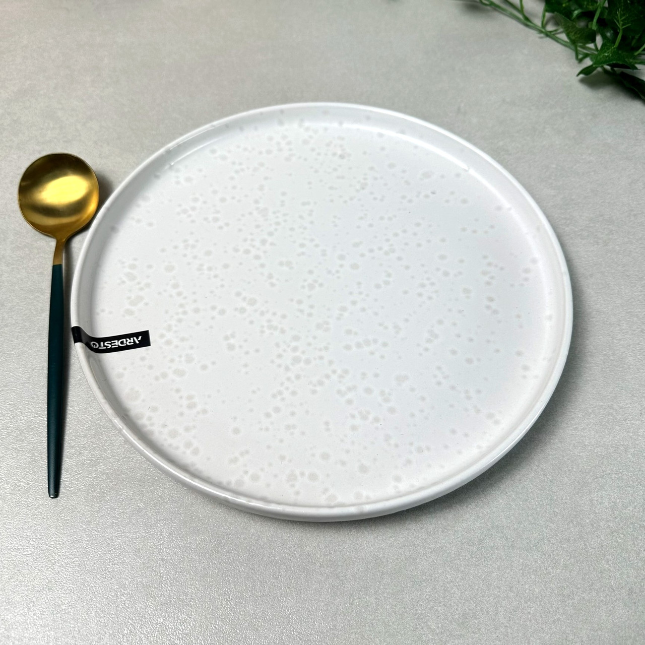 Обідня тарілка 26.5 см з високим бортиком Крем ARDESTO Trento