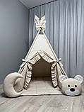 Вігвам Ведмежа Повний комплект, дитячий будиночок, вігвам для дітей, дитячий намет, дитяча палатка, вігвам для дівчинки, фото 2
