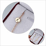 Срібний ланцюжок колье з хрестиком та гравіюванням, фото 3