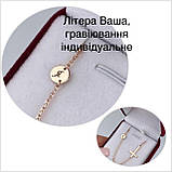 Срібний ланцюжок колье з хрестиком та гравіюванням, фото 6