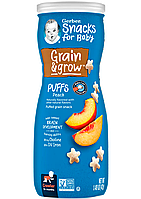 Снеки из воздушных злаков Gerber Grain&Grow Puffs Snack персик от 8 месяцев, 42 г