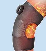 Масажер для колінного суглоба вібраційний з інфрачервоним підігрівом Elite Knee-Support електричний наколений