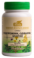 Подорожник. Кульбаба. Каштан, 90 таблеток, Biola