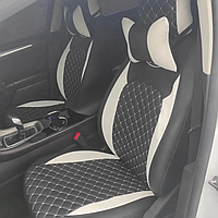 Чехлы на сиденье Хонда Аккорд 10 (Honda Accord 10) Аригон Х с ромбами модельные экокожа аригона