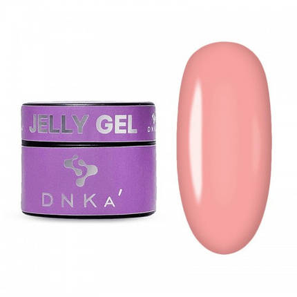 Гель для нарощування та моделювання DNKa Jelly Gel 0004 Mania бежевий 15 мл, фото 1