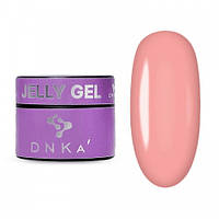 Гель для нарощування та моделювання DNKa Jelly Gel 0004 Mania бежевий 15 шт