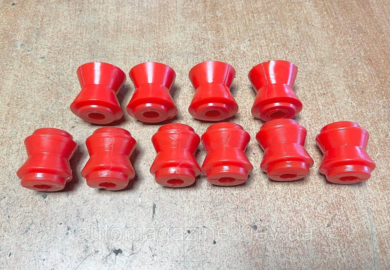 Втулки реактивних тяг ВАЗ 2101, 2102, 2103, 2104, 2105, 2106, 2107, 2121 (4 великих + 6 малих, поліуретан), фото 1