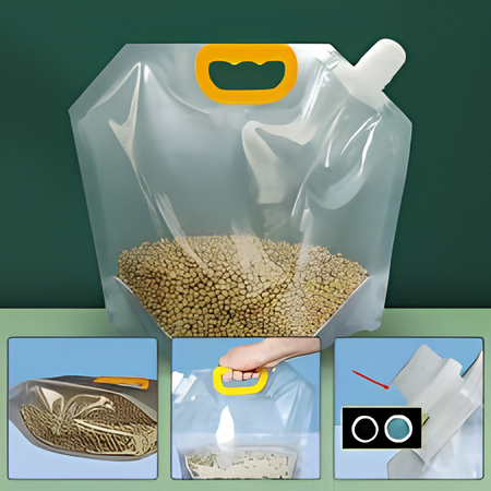 Багаторазові герметичні пакети для рисових зерен, вологостійкі пакети для зберігання продуктів 25х23