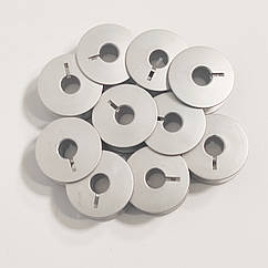 Шпульки алюмінієві з прорізом TGX для промислових швейних машин 21*9 мм (5882)