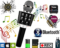Бездротовий Bluetooth Мікрофон для караоке USB WSTER WS1688 Мікрофон для вокалу 0201 Топ!