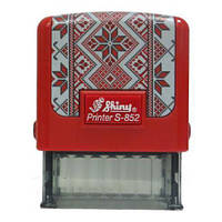 Оснастка для штампа 38x14 мм червона, Shiny printer S-852 серія Вишиванка