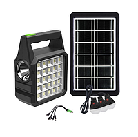 Павербанк-фонарь 80W с лампочками Solar Light GD-105 (Встроенный аккумулятор, 3 лампочки, USB) 0201 Топ !