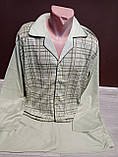 Піжама чоловіча на ґудзиках Угорщина  50-60 розміри сіра  двійка кофта з довгим рукавом та штани, фото 3