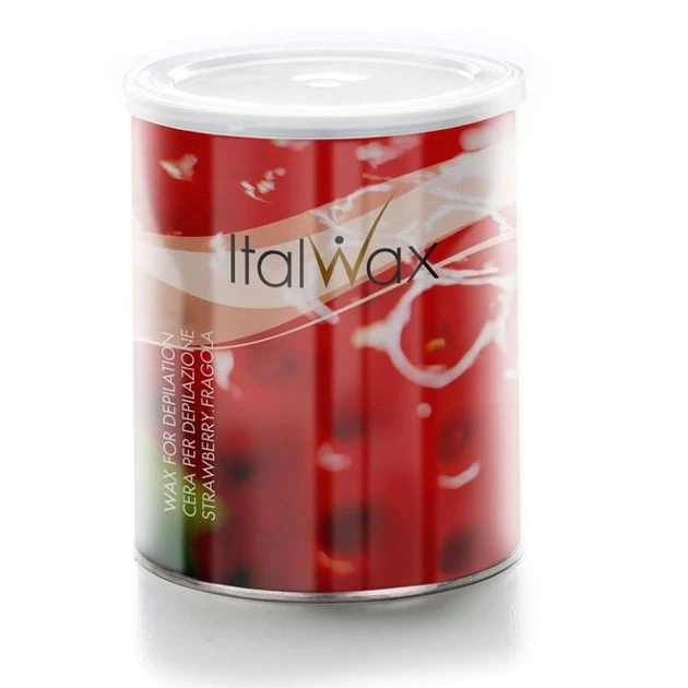 Віск теплий для депіляції тіла Italwax Полуниця, 800 г., фото 1