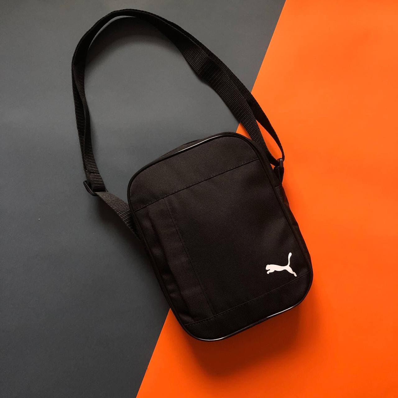 Барсетка Puma чорна чоловіча Сумка через плече пума Сумка Puma