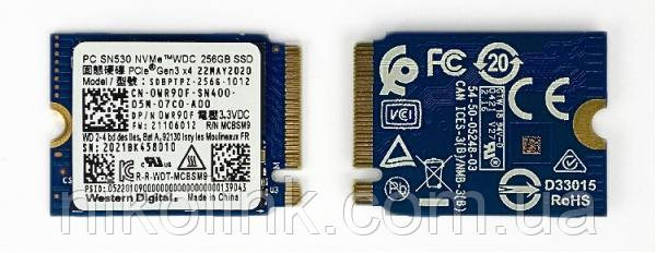 SSD Western Digital SN530 256GB M.2 2230 NVMe PCIe 3.0 x4 (SDBPTPZ-256G-1012), б/в
