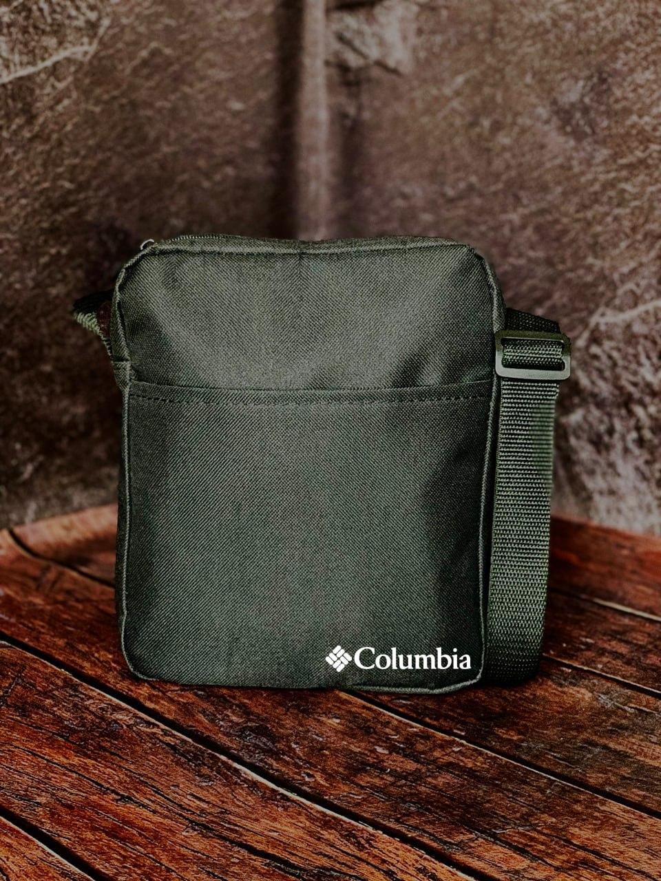 Сумка Columbia чорного кольору / Чоловіча спортивна сумка через плече колумбія/ Барсетка Columbia