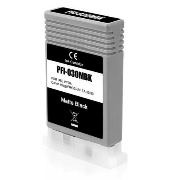 Сумісний картридж PFI-030MBK для Canon TM-240, TM-340, TA-20 і TA-30, Matte Black, 55 мл