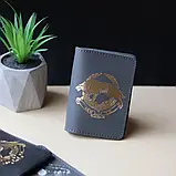 Обкладинка "Військовий квиток ССО" сіра з позолотою, фото 6