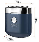 Бездротова дорожня бритва Adler AD 2937 — 2 роторні головки, USB-C зарядка, 35 хв автономної роботи, фото 4