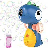 Опт Генератор мыльных пузырей Динозавр Bubble, синий