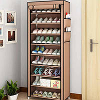 Шафа-органайзер для взуття Compages Shoes Shelf T-1099 Полка-стелаж для зберігання взуття Кавовий 0201 Топ!