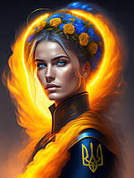 Алмазна Мозаїка Голограмні Стрази SHLab Горда та Незалежна SHS-17763 30x40 см (Повна Викладка)