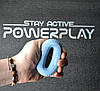Еспандер кистьовий силіконовий PowerPlay PP-4330 Hand Grip Loops Light 13.5-18 кг. Блакитний, фото 8