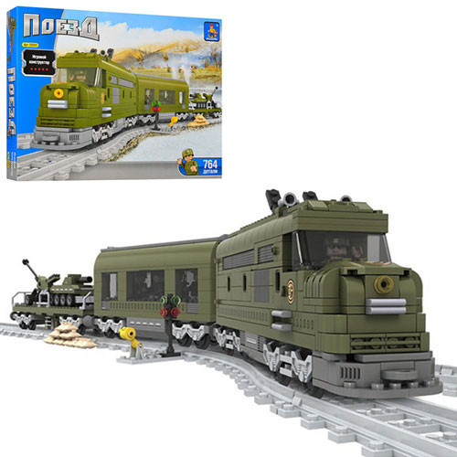 Конструктор AUSINI 25003 (6 шт.) поїзд (війний), танк, фігурки 5 шт., 764де, у кор-ку, 54,5-42,5-7 см