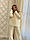 В'язаний костюм білого кольору з брюками палаццо для дівчаток 122-158 р, фото 4