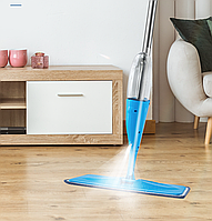 Швабра универсальная с распылителем Healthy Spray Mop Швабра антискользящая с резервуаром для воды Синяя 0201