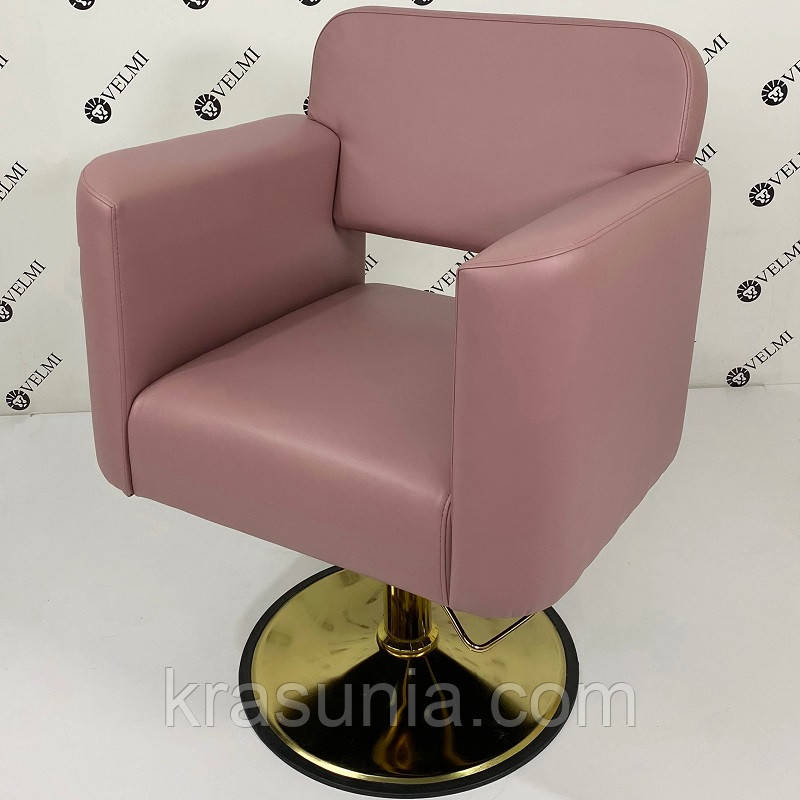 Перукарське крісло Eliot Gold на диску, фото 1