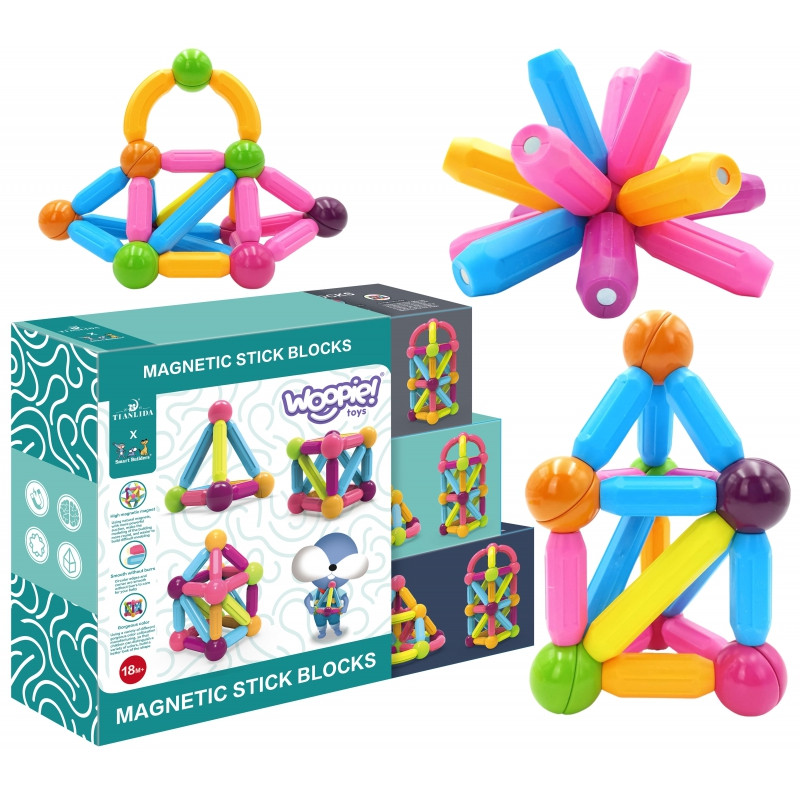 Магнітний конструктор (38 деталей) Woopie 45203