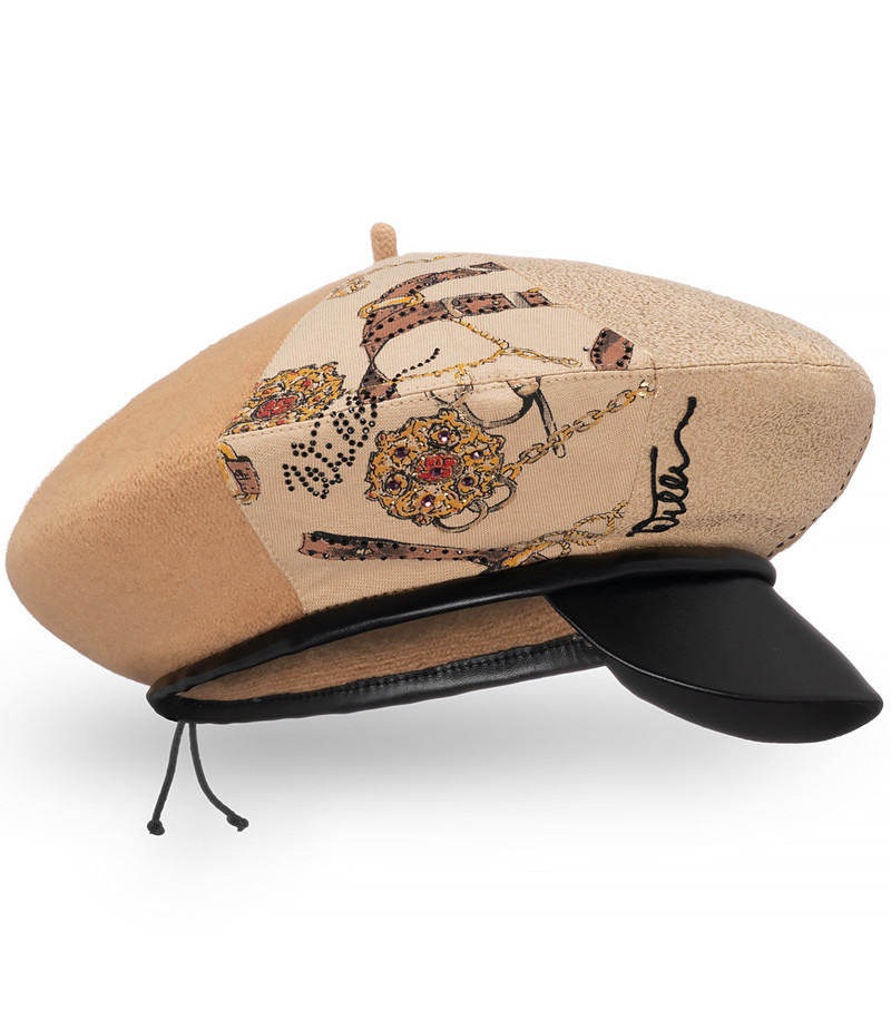 Польський стильний жіночий кепі Willi, Ravit з оригінальним декором, у ошатному кольорі крем., фото 1