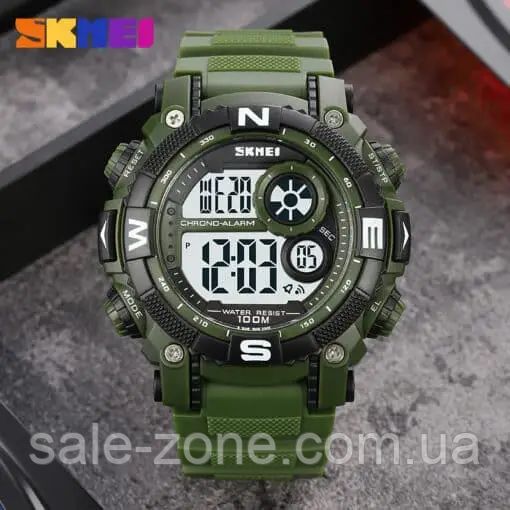 Спортивные мужские наручные часы Skmei 1887 (Зеленый) - фото 5 - id-p2088539951
