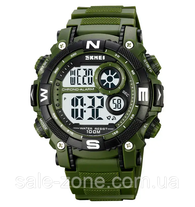 Спортивные мужские наручные часы Skmei 1887 (Зеленый) - фото 1 - id-p2088539951