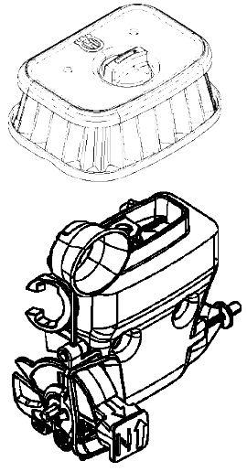 Адаптер, тримач повітряного фільтра для бензопили Husqvarna 562XP першого покоління (з 2020 року), фото 1