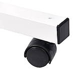 Приліжковий столик для ноутбука на колесиках, пересувний стіл з регулюванням висоти та куту нахилу, фото 3