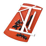 Приліжковий столик для ноутбука на колесиках, пересувний стіл з регулюванням висоти та куту нахилу, фото 8