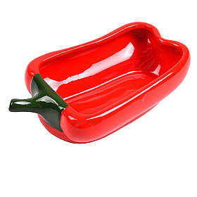 Форма для випікання керамічна Рататуй, блюдо для запікання в духовці та подачі у формі перцю, 600 мл