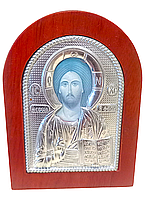 Ікона мельхіорова на дерев"яній основі Ісус
