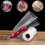 Вакуумні Пакети для їжі 25 CM Vacuum Bag, Харчові Пакети, Пакети для Вакууматора в Рулоні, фото 2