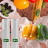 Вакуумні Пакети для їжі 25 CM Vacuum Bag, Харчові Пакети, Пакети для Вакууматора в Рулоні, фото 3