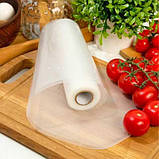 Вакуумні Пакети для їжі 25 CM Vacuum Bag, Харчові Пакети, Пакети для Вакууматора в Рулоні, фото 4