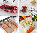 Вакуумні пакети для вакууматора 20см*4м, Пакети для вакуумування продуктів, фото 4