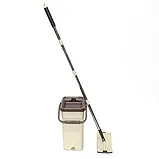 Швабра Ледарка з Великим Відром 10л з Віджимом для Миття Підлог Scratch Cleaning Mop, фото 6
