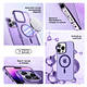 Чохол до мобільного телефона Armorstandart Y23 MagSafe Apple iPhone 15 Pro Transparent Purple (ARM68340), фото 3