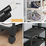 Підлогова Вішалка SINGLE- POLE SHOE and HAT RACK 107-2, Стійка для взуття та одягу, фото 6